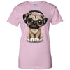 PUG DOG - Cute Pug Puppy Dj Wearing Headphones and Glasses T Shirt & Hoodie